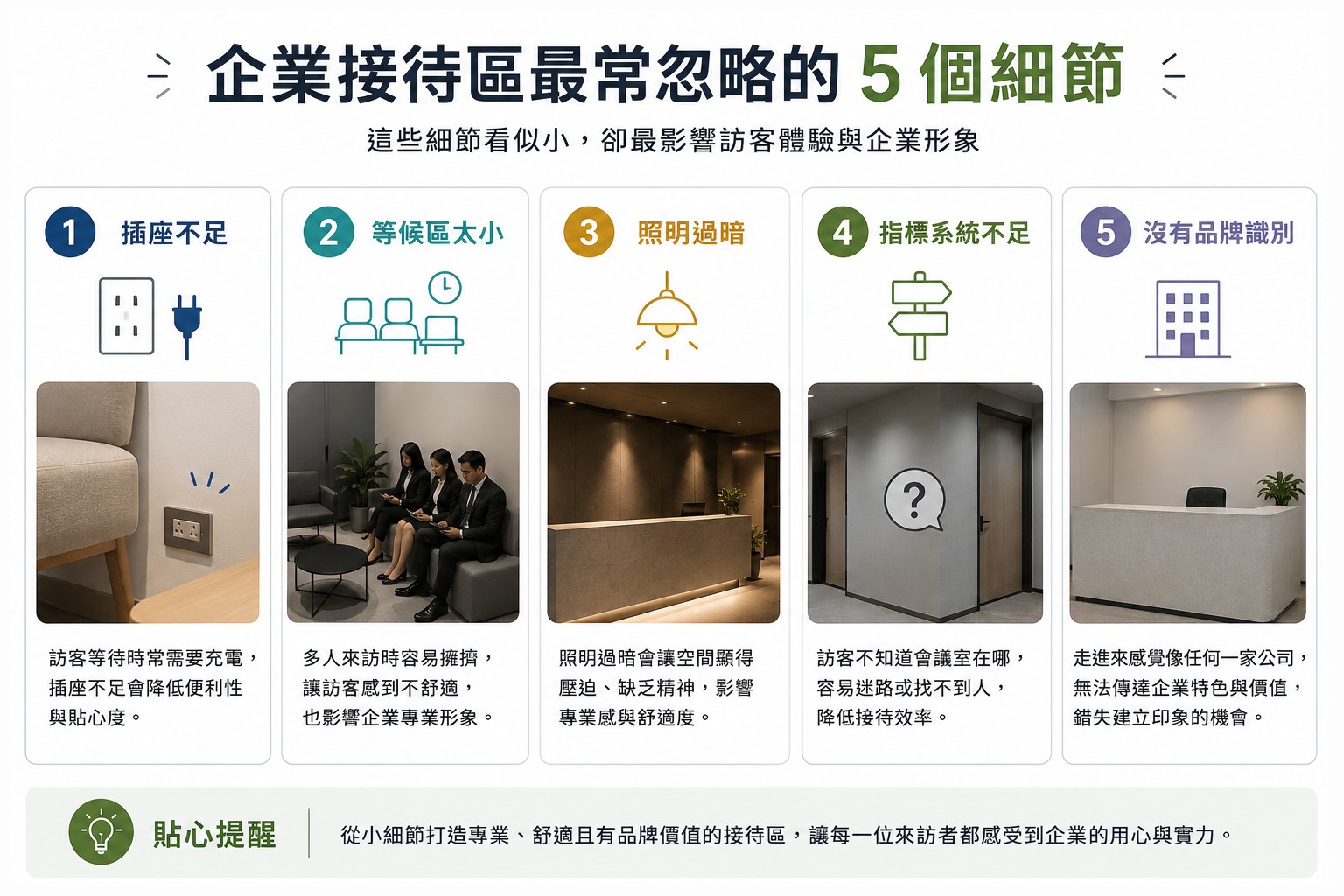 企業接待區最常忽略的 5 個細節