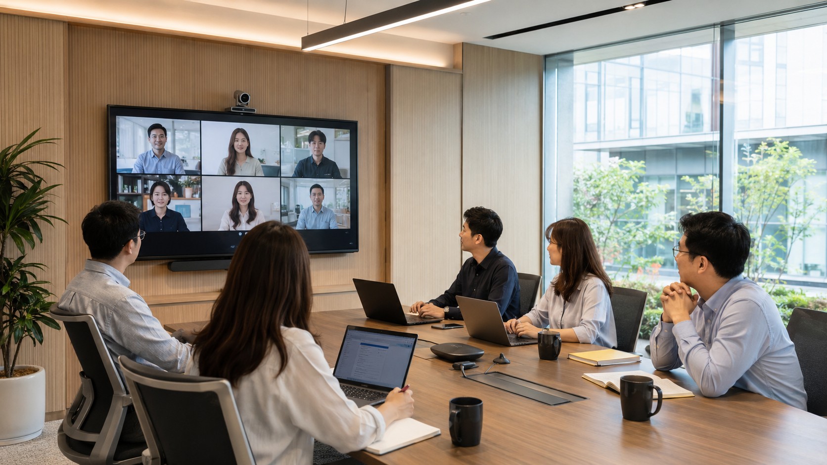 how-to-design-hybrid-office-pic2 混合辦公室的會議室