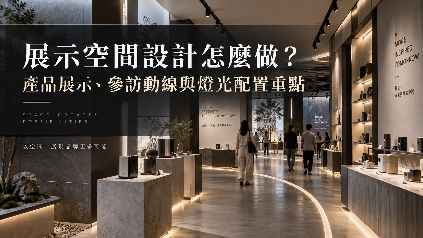 展示空間設計怎麼做?產品展示、參訪動線與燈光配置重點