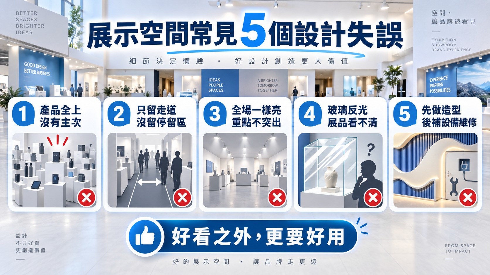 展示空間常見5個設計失誤 展示空間常見5個設計失誤