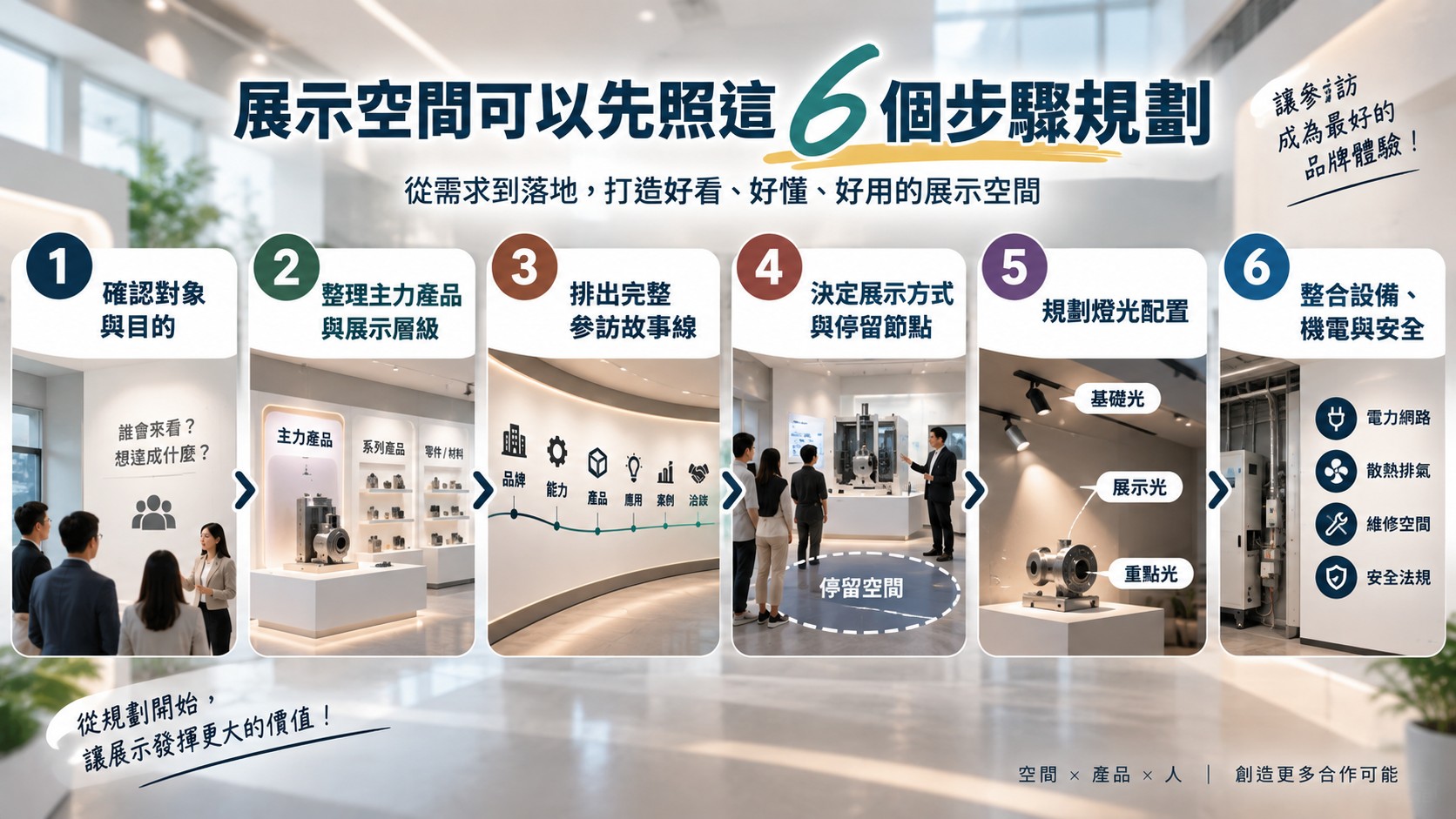 展示空間可以先照這6個步驟規劃 展示空間可以先照這6個步驟規劃